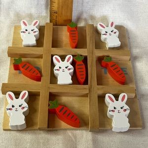 Wooden Easter Tic Tac Toe Board